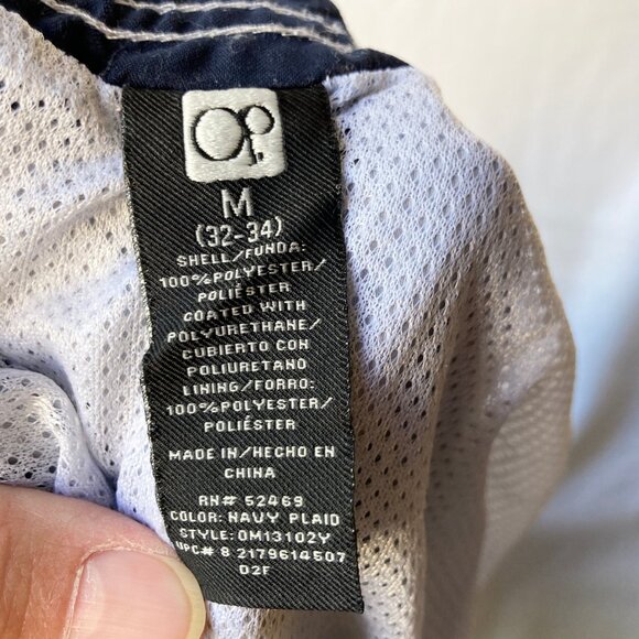 O'Neill Plaid Swim Trunks Mens Size 30 Black Blue Board Shorts Bathing Suit - Picture 10 of 13